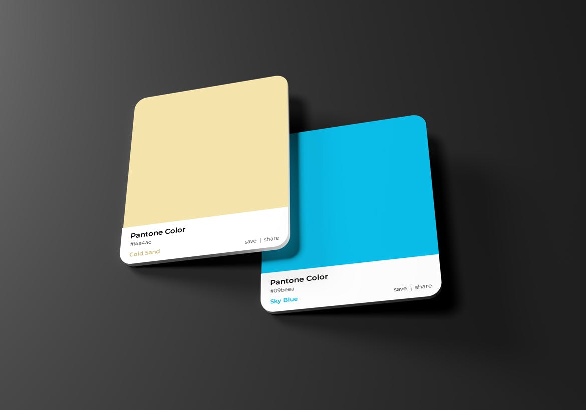 潘通色卡设计样机 Pantone Box Mockup 样机素材 sucaiwan.com