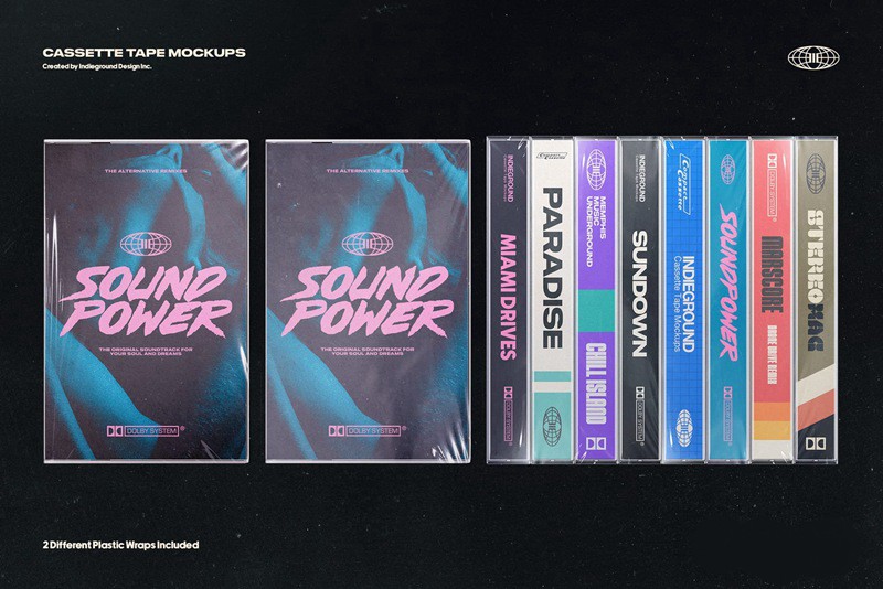 逼真盒式磁带模型PSD样机模板 Cassette Tape Mockups 样机素材 第4张-素材湾丨精选海外优质设计素材资源 逼真盒式磁带模型PSD样机模板 Cassette Tape Mockups 样机素材 sucaiwan.com