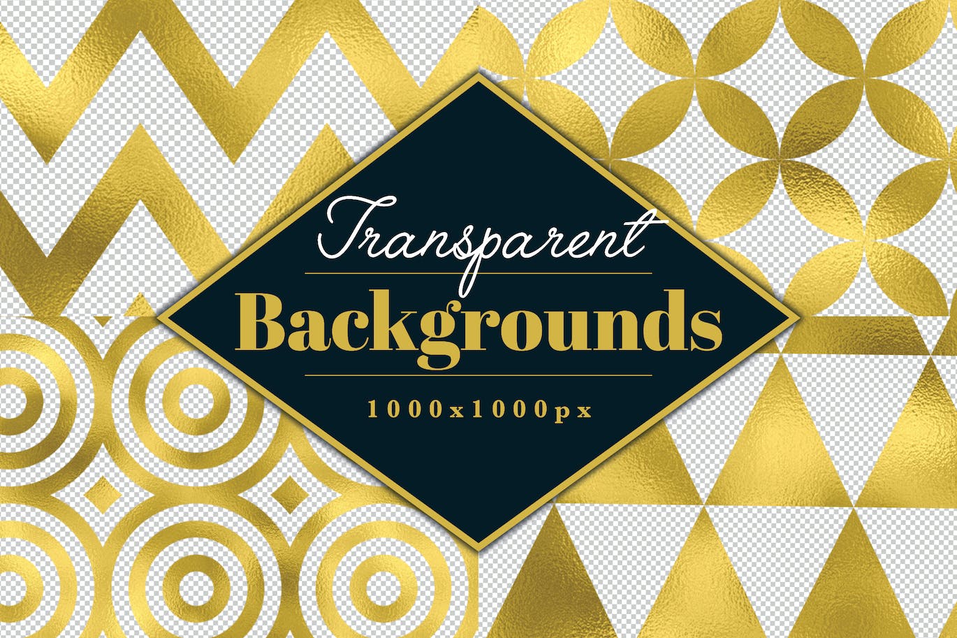 几何金箔无缝图案 Gold Foil Geometric PSD Patterns 图片素材 sucaiwan.com