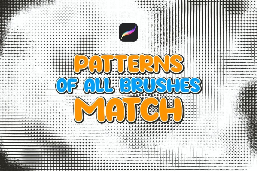 Procreate笔刷-复古半色调效果Procreate笔刷下载 笔刷资源 sucaiwan.com