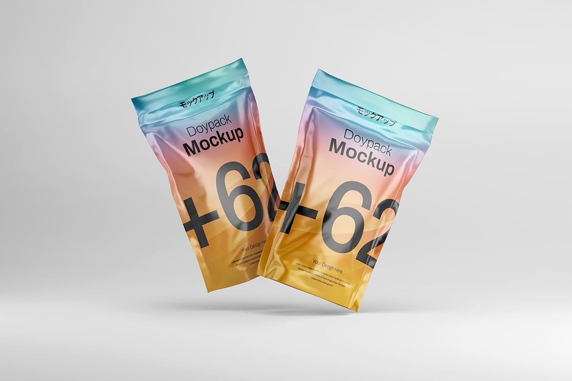 宠物零食包装自立袋样机图 Doypack Mockup 样机素材 sucaiwan.com