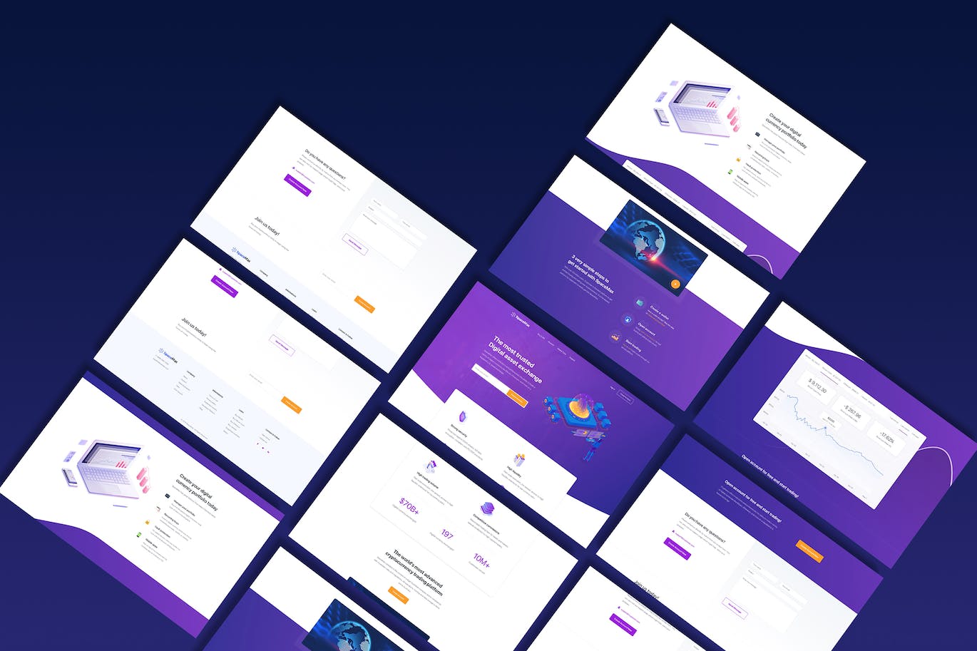 多用途网站着陆页HTML模板 SpaceMax – Multipurpose HTML Template APP UI sucaiwan.com