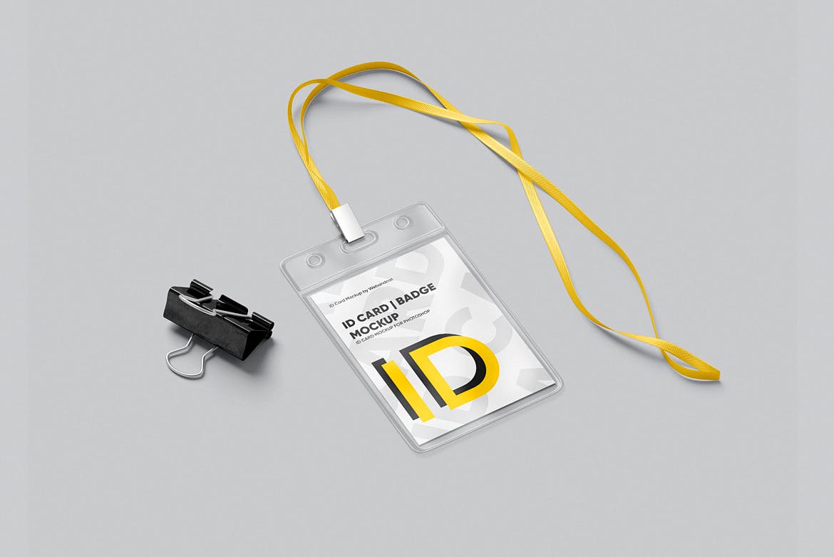 工作牌/厂牌设计样机 ID Card Mockup 样机素材 sucaiwan.com