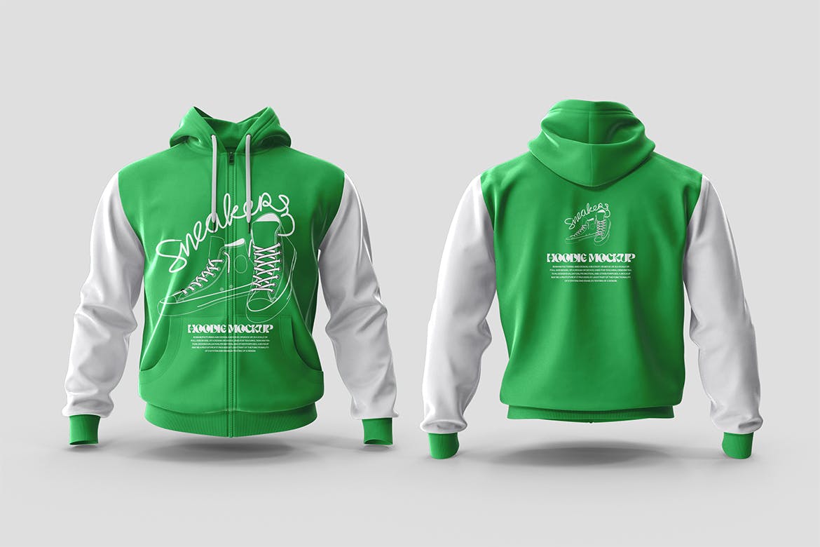 夹克/连帽衫/卫衣设计样机 Jacket Hoodie Mockups 样机素材 第2张-素材湾丨精选海外优质设计素材资源 夹克/连帽衫/卫衣设计样机 Jacket Hoodie Mockups 样机素材 sucaiwan.com