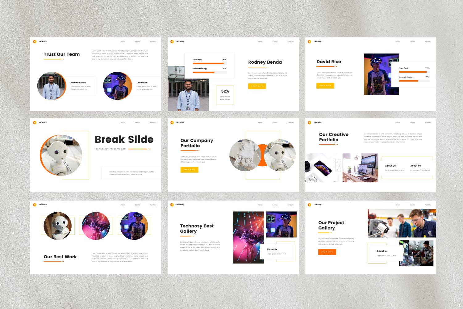 高端技术PPT模板下载 Technosy – Technology Powerpoint Template 幻灯图表 sucaiwan.com