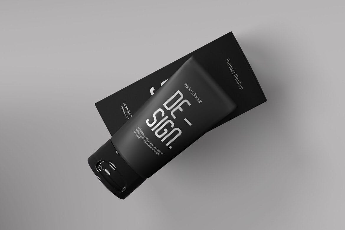 化妆品软管包装品牌展示样机 Cosmetic Tube mockup 样机素材 sucaiwan.com