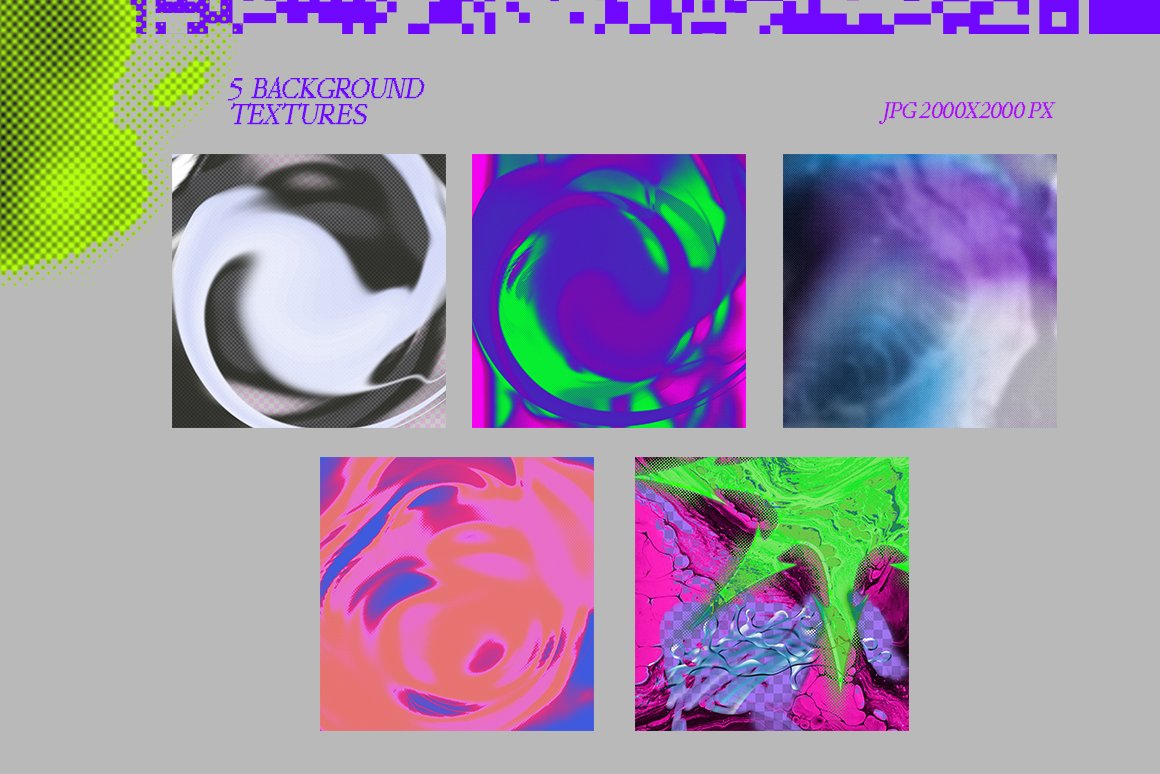 复古Win95元素贴纸像素化可编辑PSD模板 HYPERHIRO Retro templates instagram 图片素材 sucaiwan.com