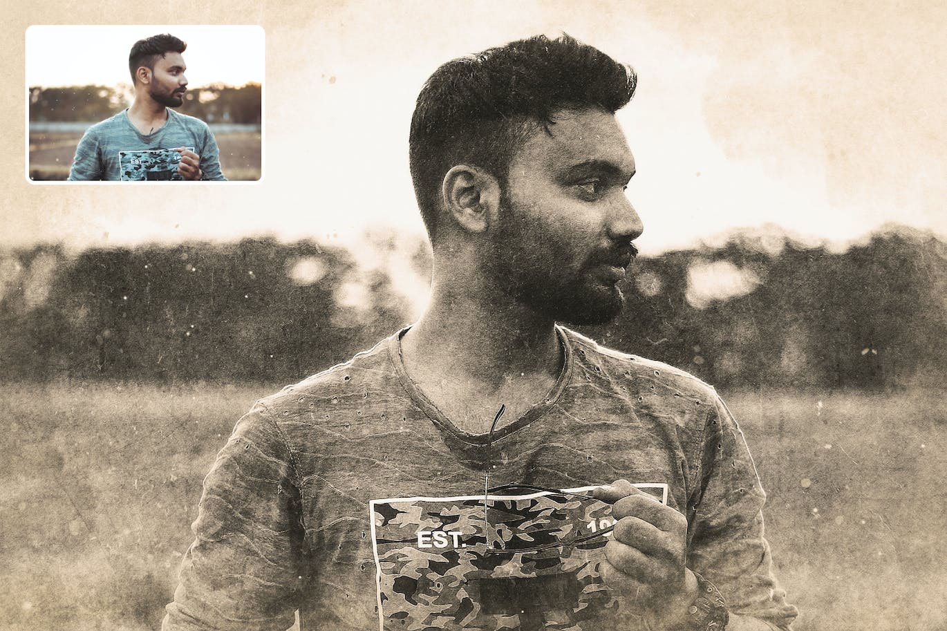 复古效果PS动作模板 Vintage Effect Photoshop Action 插件预设 sucaiwan.com