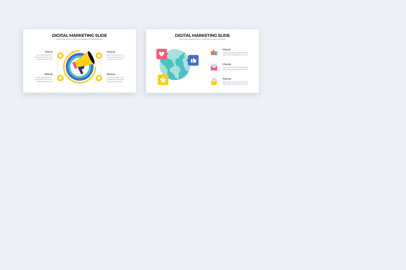 数字营销信息图表谷歌幻灯片演示文稿模板 Digital Marketing Google Slides Infographics 幻灯图表 sucaiwan.com