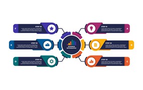 现代商业选项信息图表模板 Modern Business Infographic Template