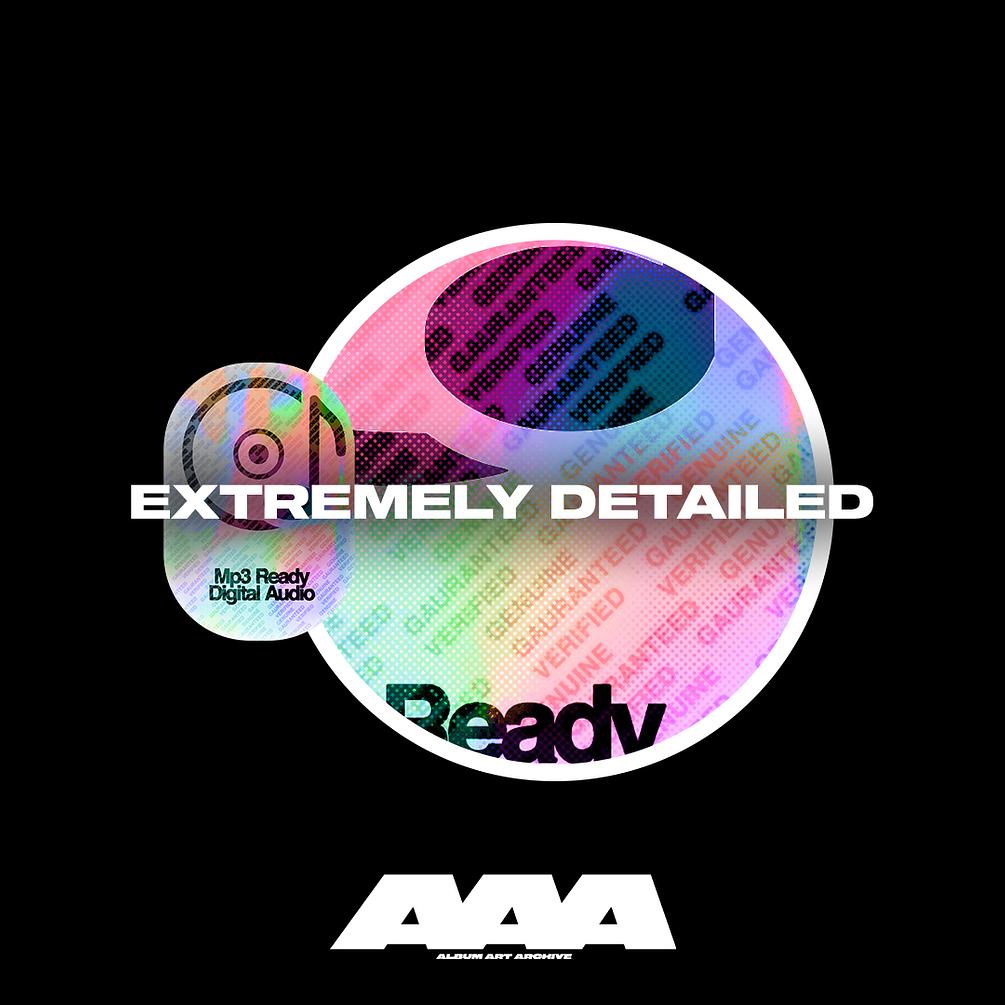 152+全息镭射反光潮流专辑贴纸插图活动便签 Heavy Holos 图片素材 sucaiwan.com