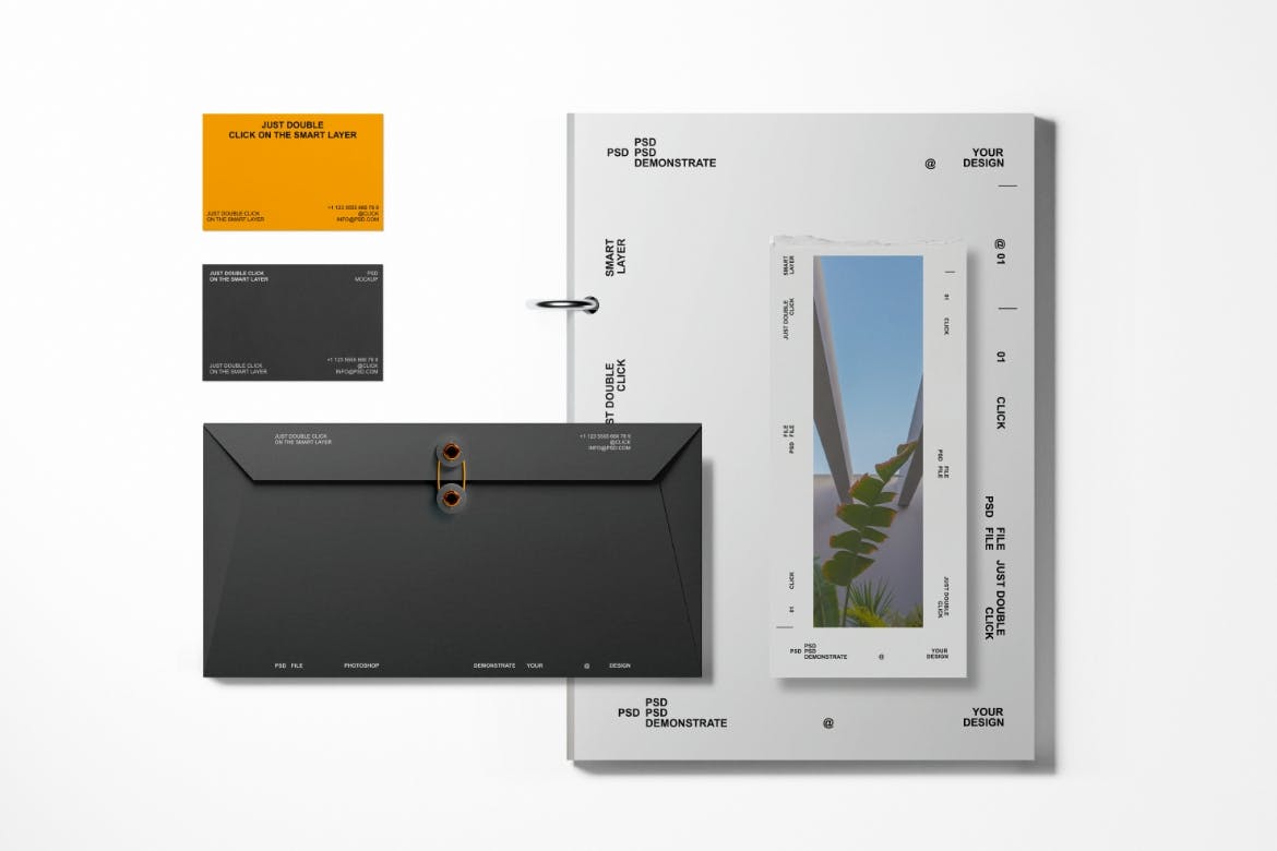 品牌标识办公文具套件样机图 Brand Identity Mockup Set 样机素材 sucaiwan.com