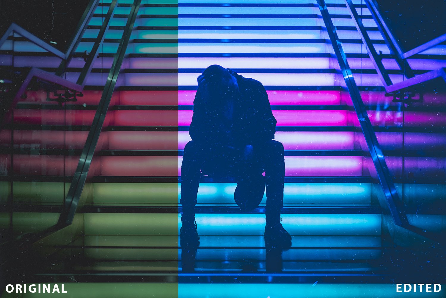 15个潮流复古赛博朋克夜景街拍霓虹灯Lightroom预设 Neon Light Lightroom Presets 插件预设 sucaiwan.com