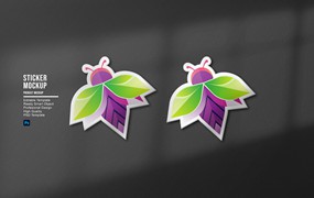 贴纸Logo设计样机模板 Sticker Mockup Template