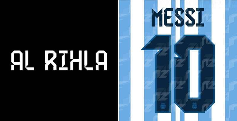 Adidas阿迪达斯2022年世界杯球衣字体 设计素材 sucaiwan.com