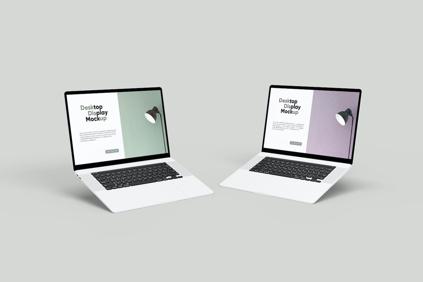 笔记本电脑屏幕样机模板 Laptop Screen Mockup 样机素材 sucaiwan.com
