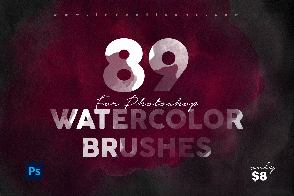 89个潮流数字混合彩色水墨photoshop笔刷PS笔刷 89 Watercolour photoshop Brushes 笔刷资源 第1张-素材湾丨精选海外优质设计素材资源 89个潮流数字混合彩色水墨photoshop笔刷PS笔刷 89 Watercolour photoshop Brushes 笔刷资源 sucaiwan.com