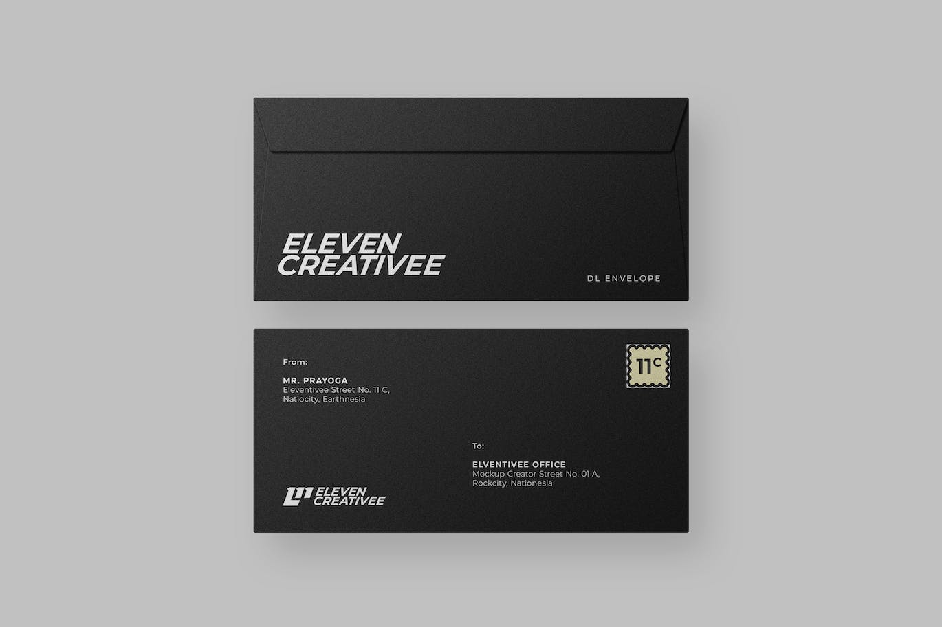 DL尺寸信封样机图 DL Envelope Mockup 样机素材 sucaiwan.com