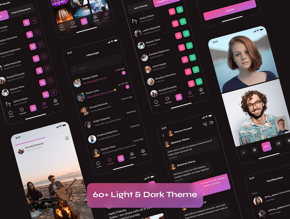 社交媒体App应用程序IOS UI套件 APP UI 第2张-素材湾丨精选海外优质设计素材资源 社交媒体App应用程序IOS UI套件 APP UI sucaiwan.com