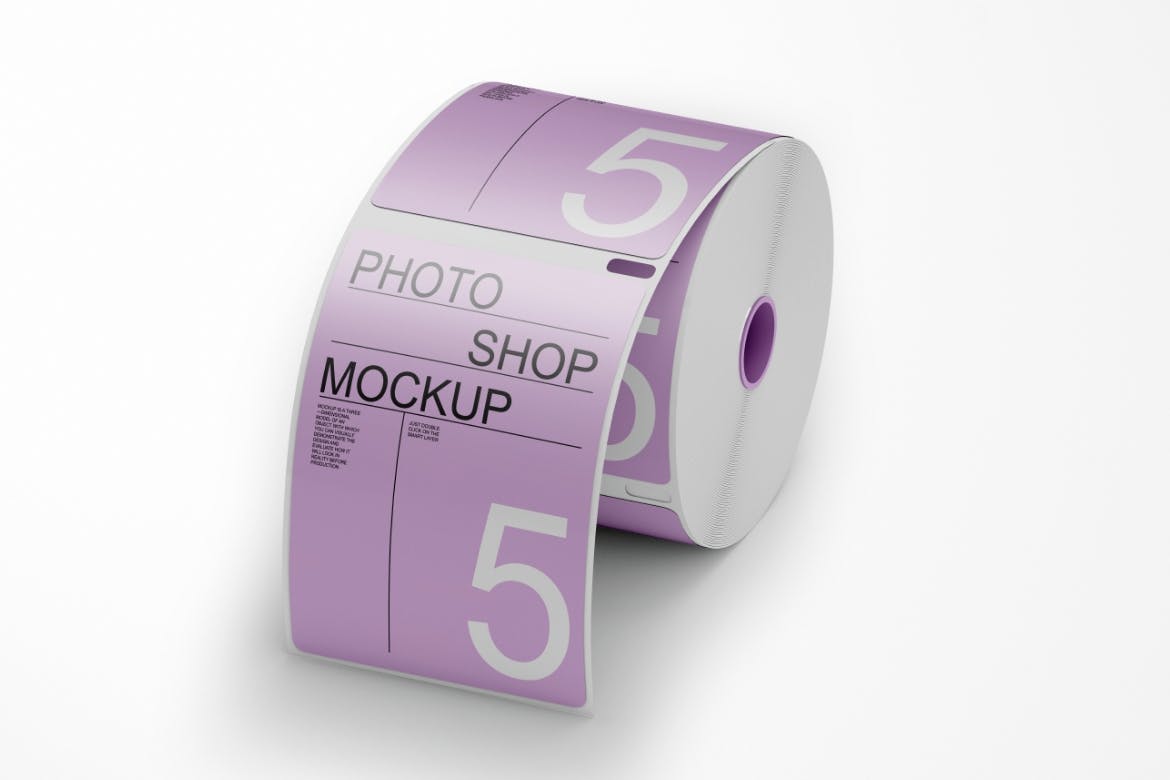 贴纸卷品牌设计样机集 Sticker Roll Mockup Set 样机素材 sucaiwan.com