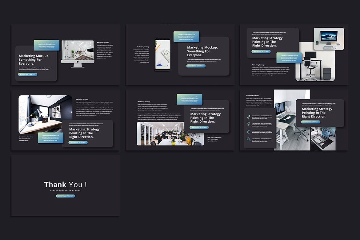 市场营销策略Powerpoint模板下载 Marketing Strategy – PowerPoint Template 幻灯图表 sucaiwan.com