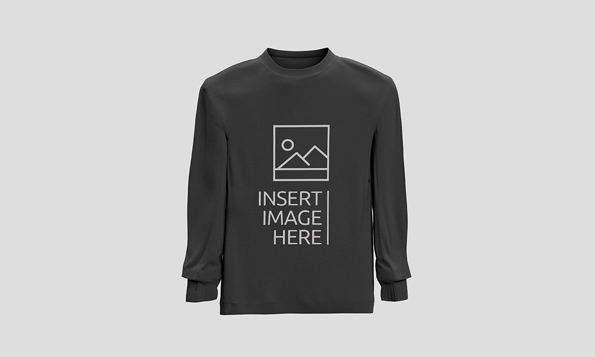 长袖T恤服装设计样机 Long Sleeve Tshirt Mockup 样机素材 sucaiwan.com