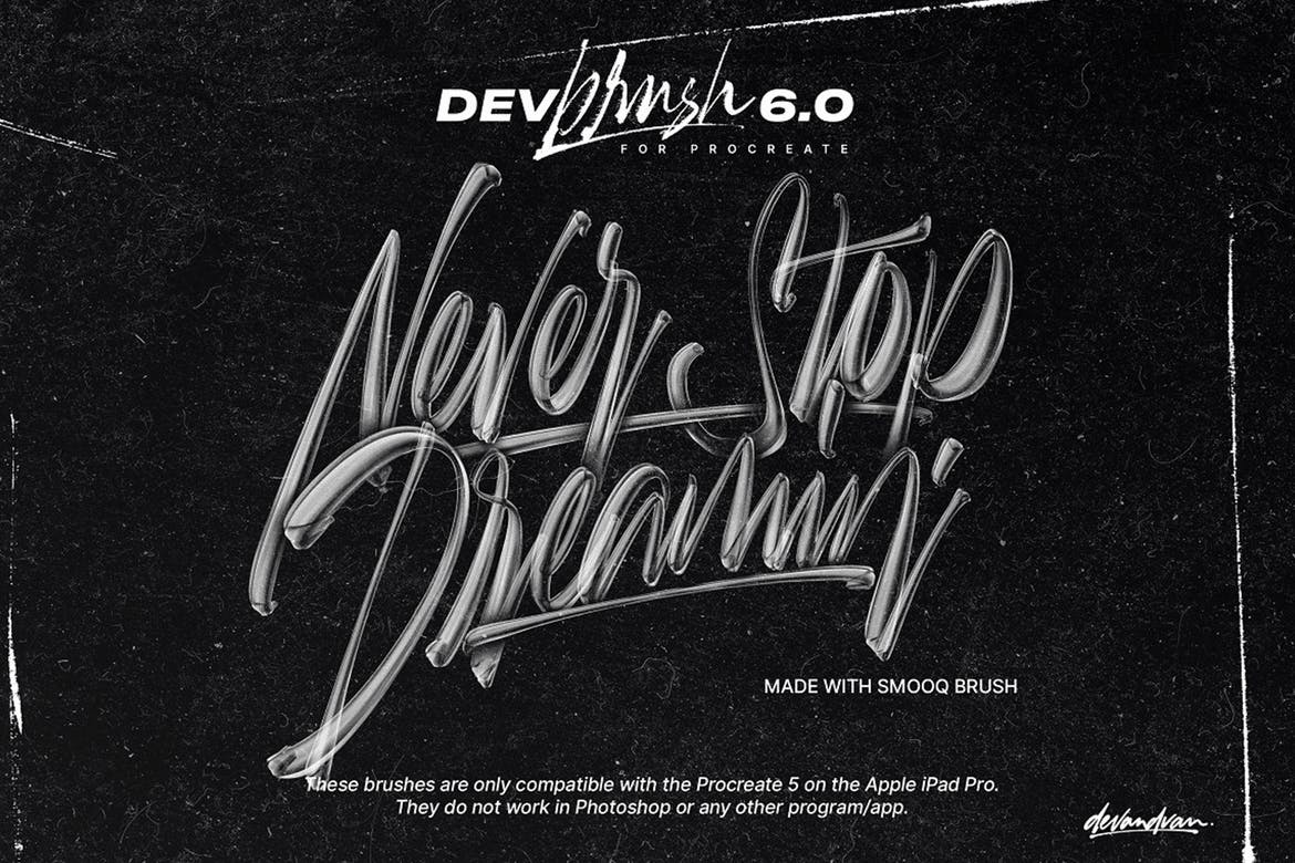 文字字体设计Procreate画笔 DevBrush 6.0 for Procreate 5 笔刷资源 第7张-素材湾丨精选海外优质设计素材资源 文字字体设计Procreate画笔 DevBrush 6.0 for Procreate 5 笔刷资源 sucaiwan.com