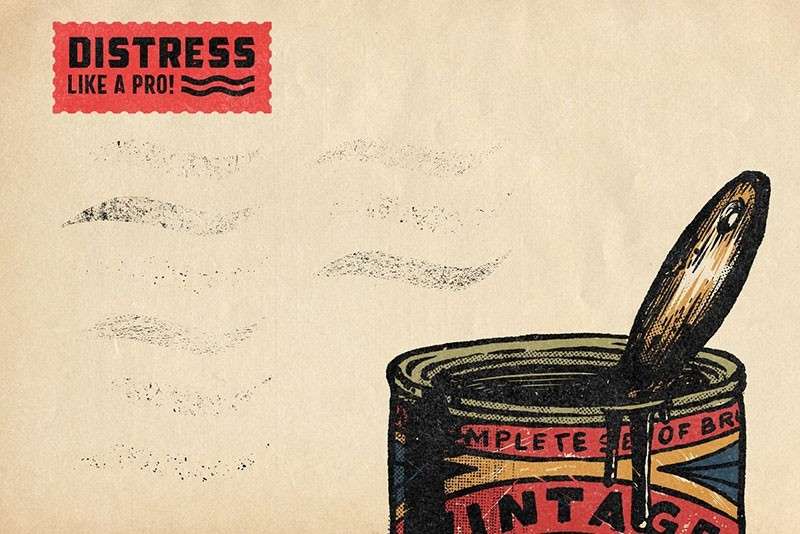 23个复古风半色调纹理Procreate笔刷 笔刷资源 sucaiwan.com