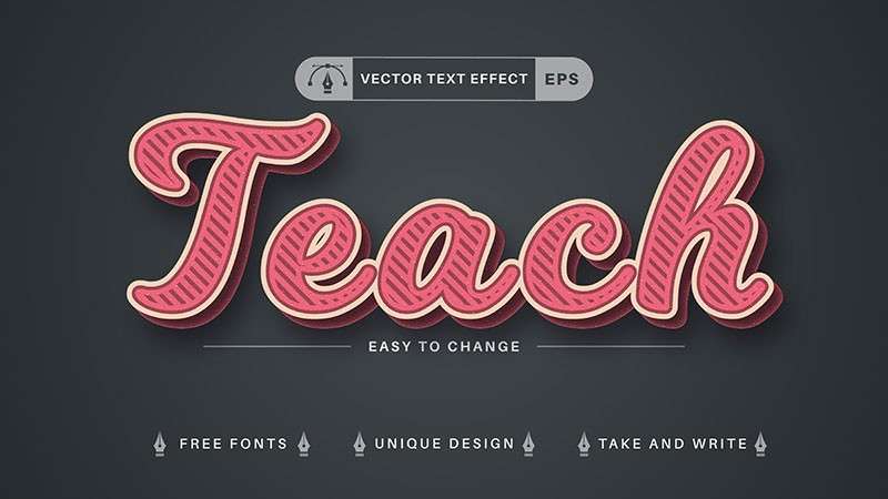 10个校园教育相关文本样式AI矢量模板 插件预设 sucaiwan.com
