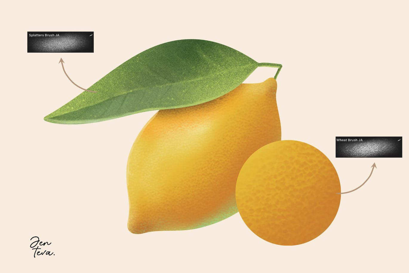 15个Procreate纹理笔刷 Texture brushes for Procreate 笔刷资源 sucaiwan.com