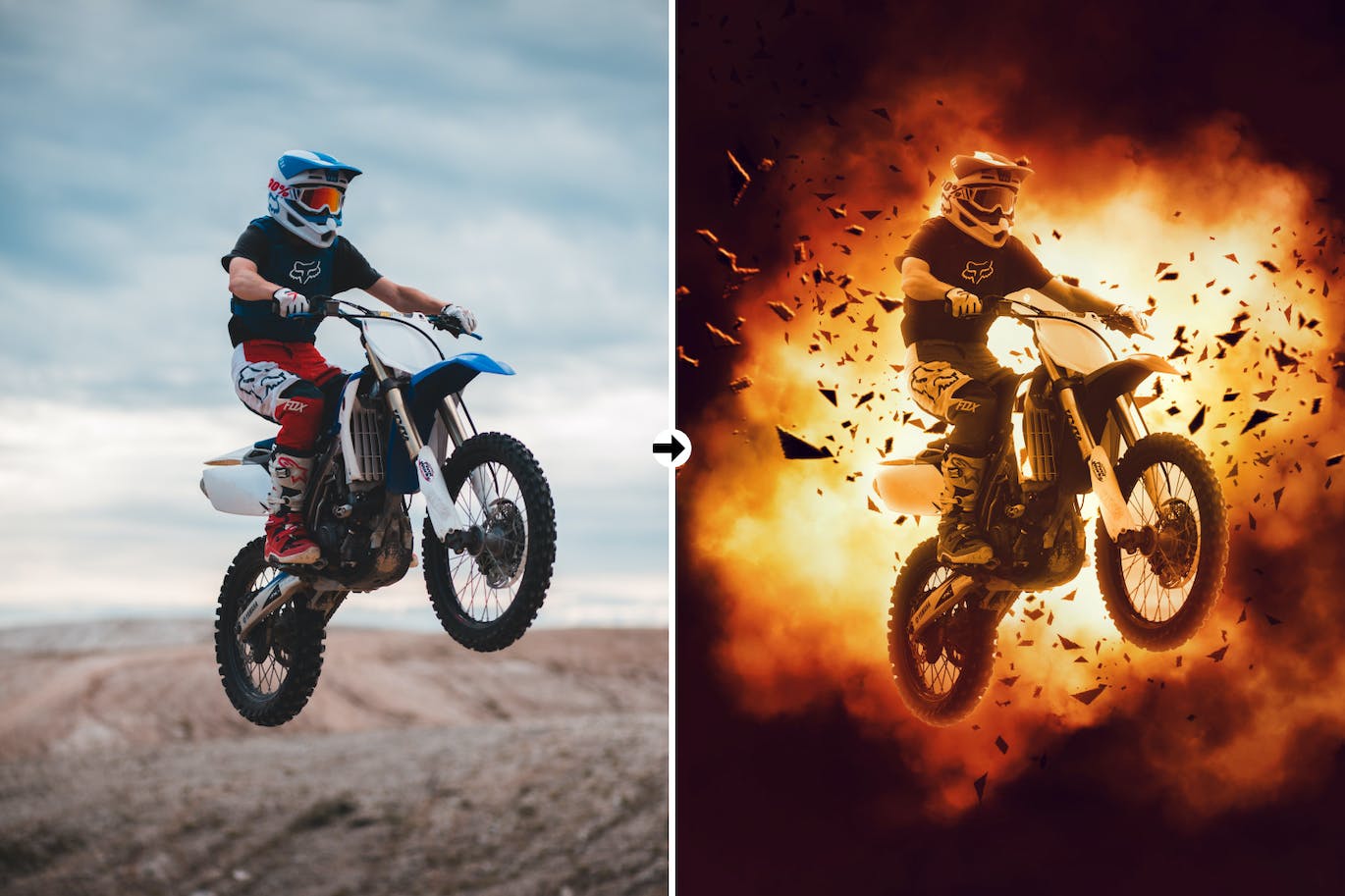 爆炸效果PS动作模板 Explosion Effect Photoshop Action 插件预设 sucaiwan.com