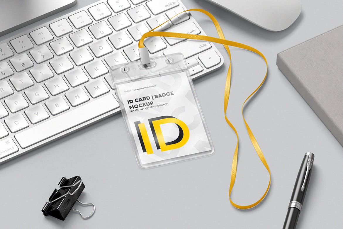 工作牌/厂牌设计样机 ID Card Mockup 样机素材 sucaiwan.com