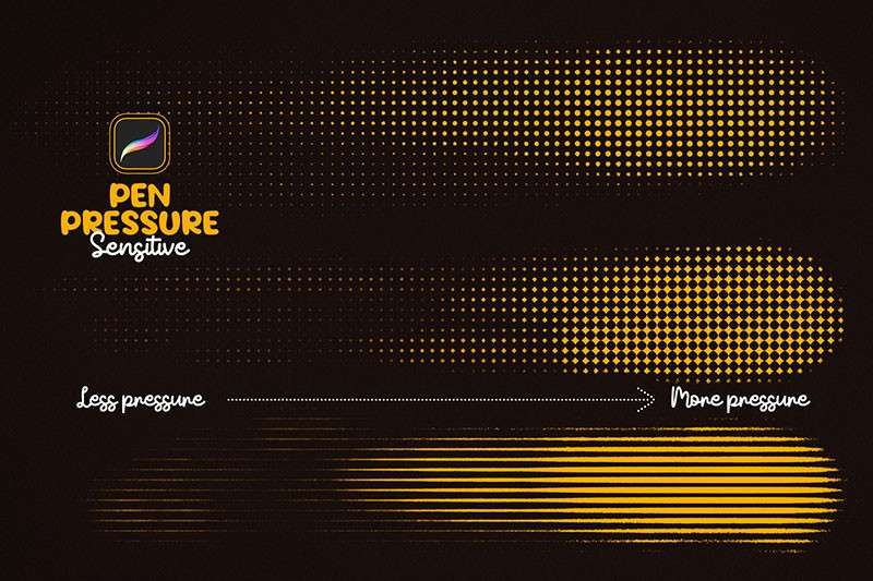 32个半色调纹理Procreate笔刷 笔刷资源 sucaiwan.com