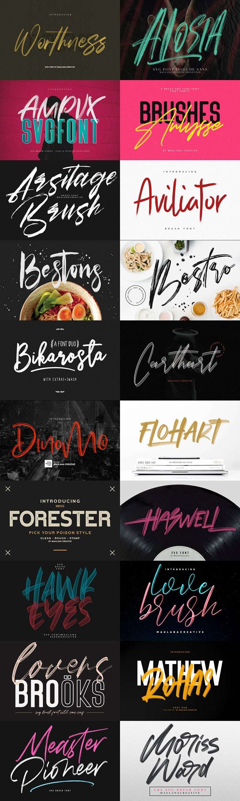 460+高质量流行英文字体合集 设计素材 sucaiwan.com