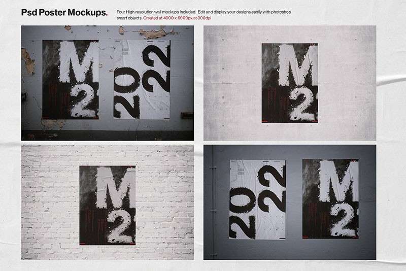 潮流文字扭曲故障风海报PS图层样式 插件预设 sucaiwan.com