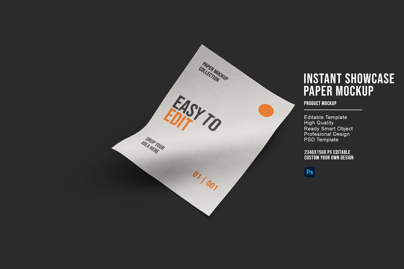 弯曲文件纸张样机图 Paper Mockups 样机素材 sucaiwan.com