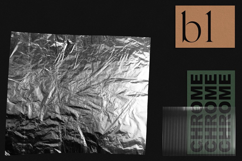 33种潮流现代风格酸性锡箔纸褶皱纸纹理PSD样机 样机素材 sucaiwan.com