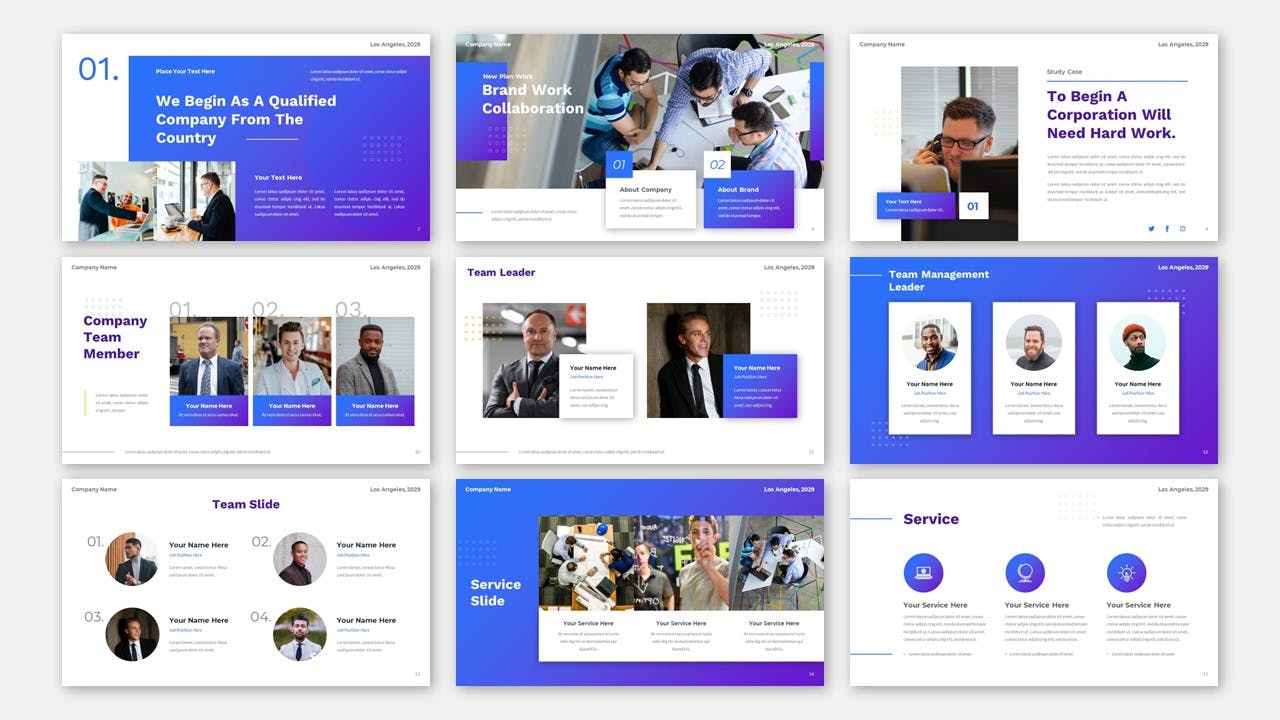 公司业务报告PPT幻灯片模板下载 Account – Report Business Company Powerpoint 幻灯图表 sucaiwan.com