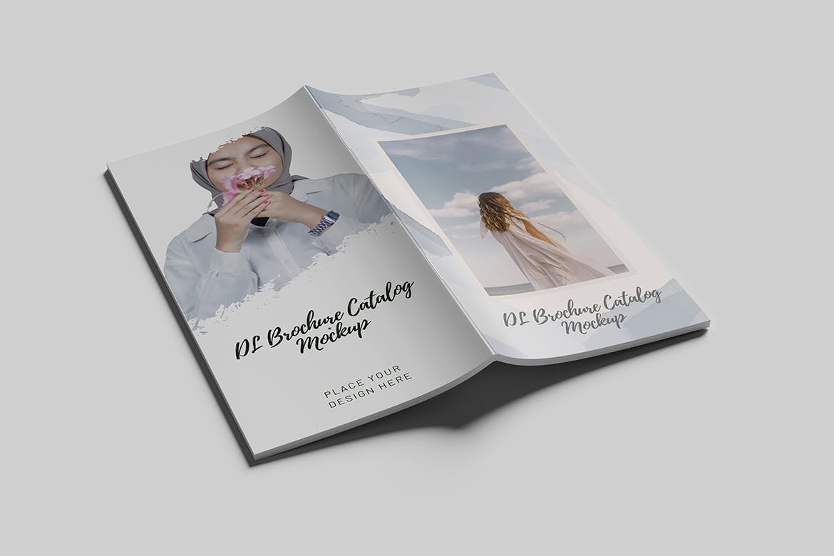 DL尺寸产品宣传册设计样机 DL Brochure Mockup 样机素材 sucaiwan.com