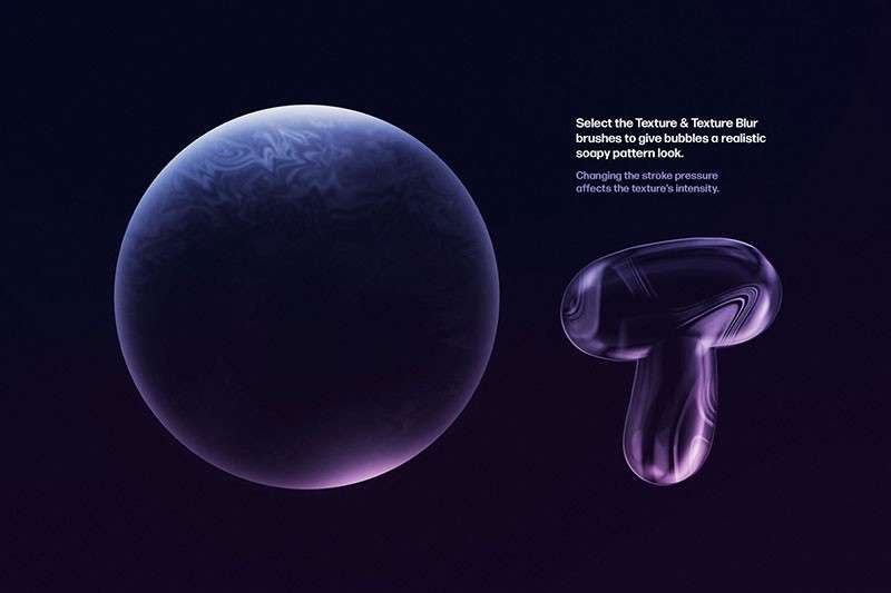 30个透明气泡效果Procreate笔刷 笔刷资源 sucaiwan.com