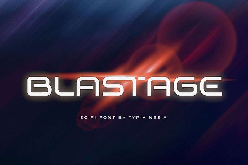 Blastage未来科技无衬线英文字体 设计素材 sucaiwan.com