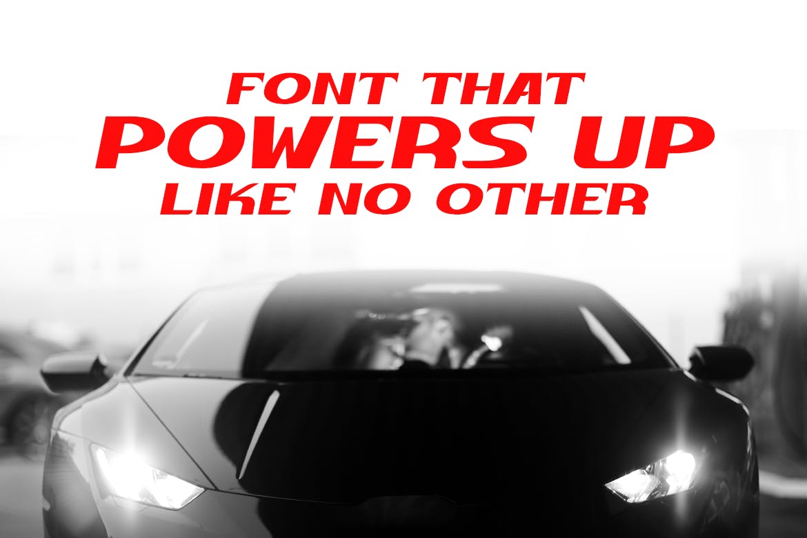赛车游戏无衬线字体素材 High Gear – Gaming Font 设计素材 sucaiwan.com