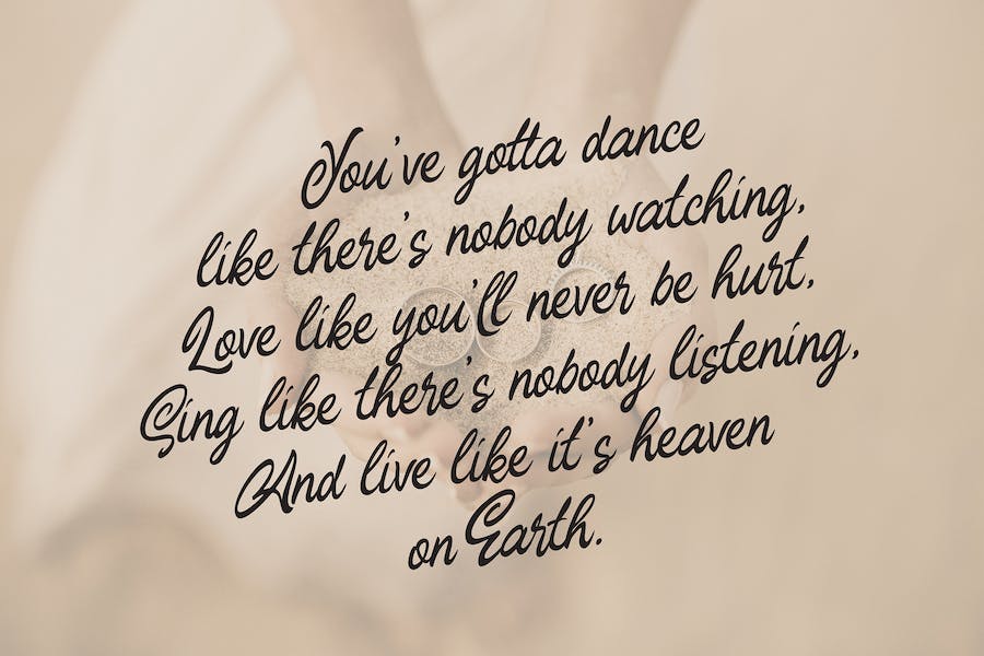 现代脚本手写字体素材 设计素材 sucaiwan.com