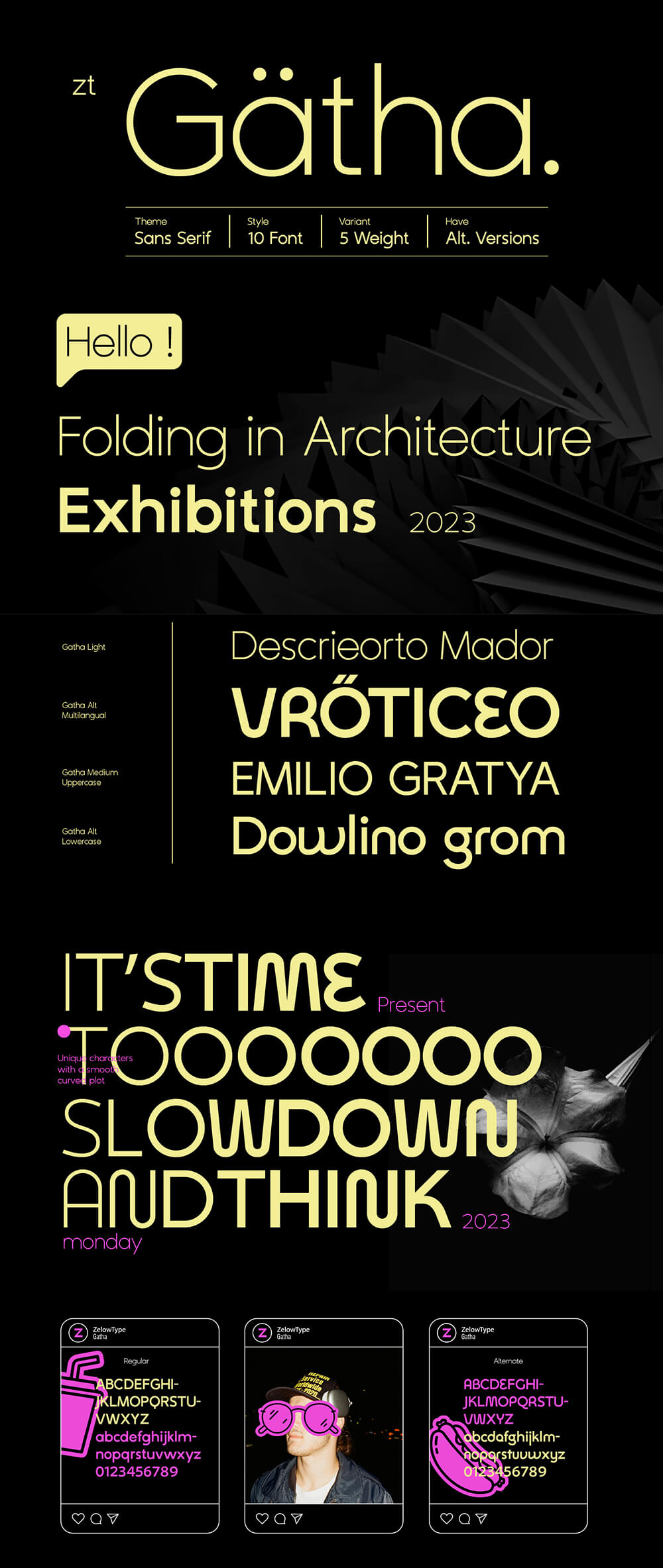 5种粗细的无衬线字体素材 设计素材 sucaiwan.com