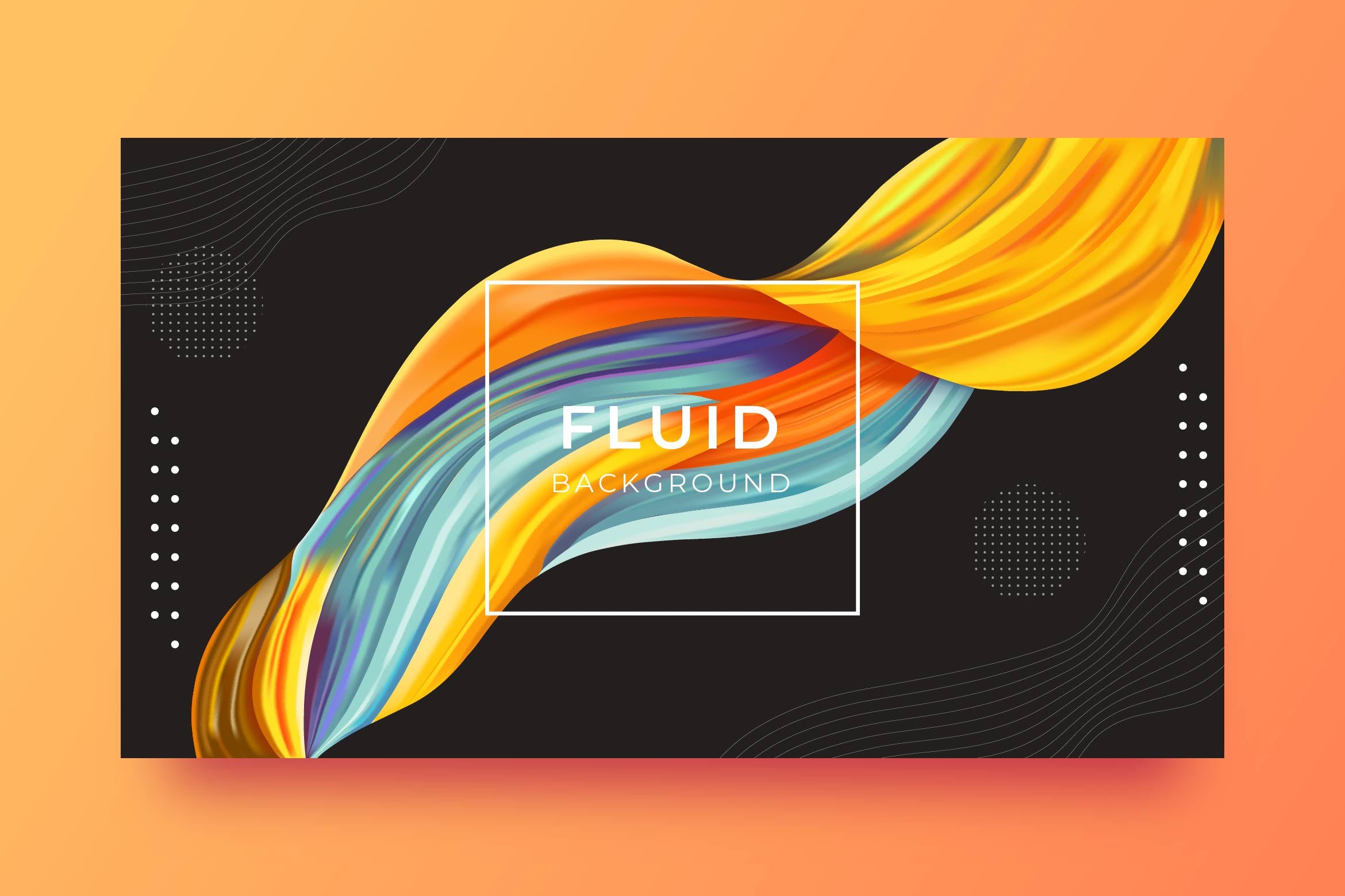 彩色液体抽象背景模板v3 Liquid Abstract Background 图片素材 sucaiwan.com