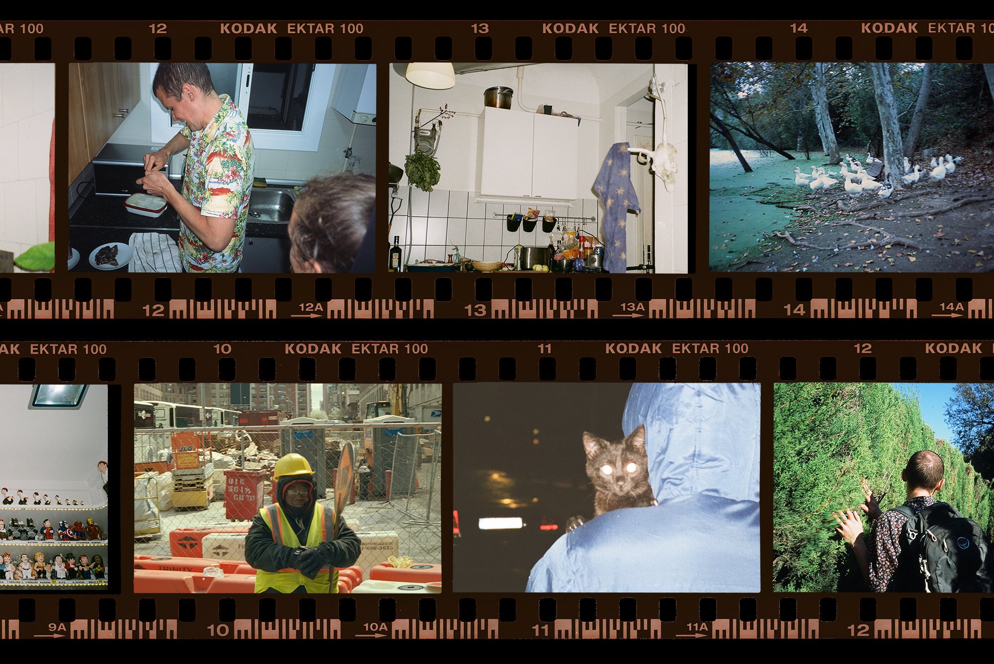 新潮柯达复古做旧胶片胶卷边框图层叠加PSD样机PNG透明包和贴纸 样机素材 sucaiwan.com