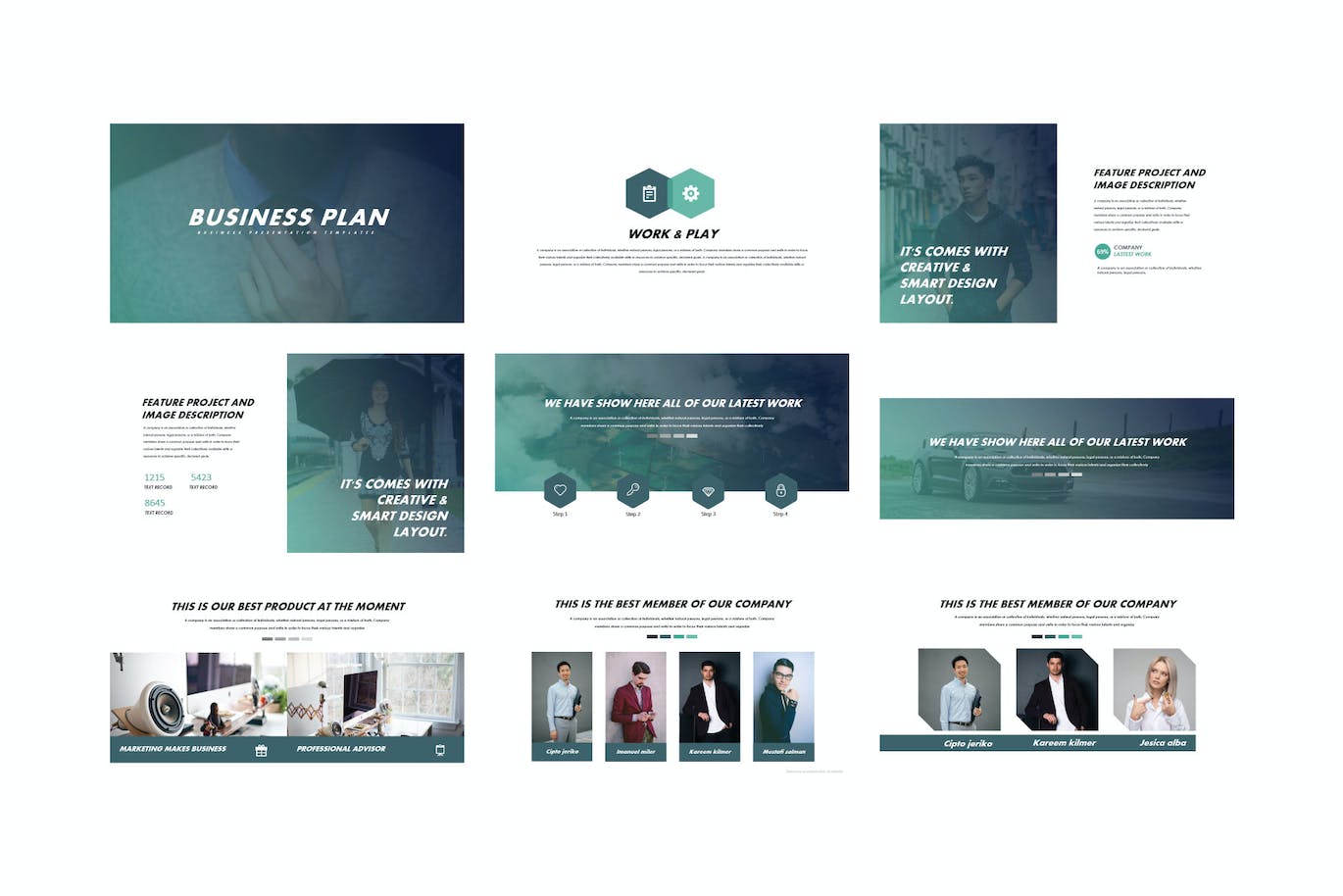商业计划多用途PPT幻灯片模板下载 Business Plan – PowerPoint Template 幻灯图表 sucaiwan.com