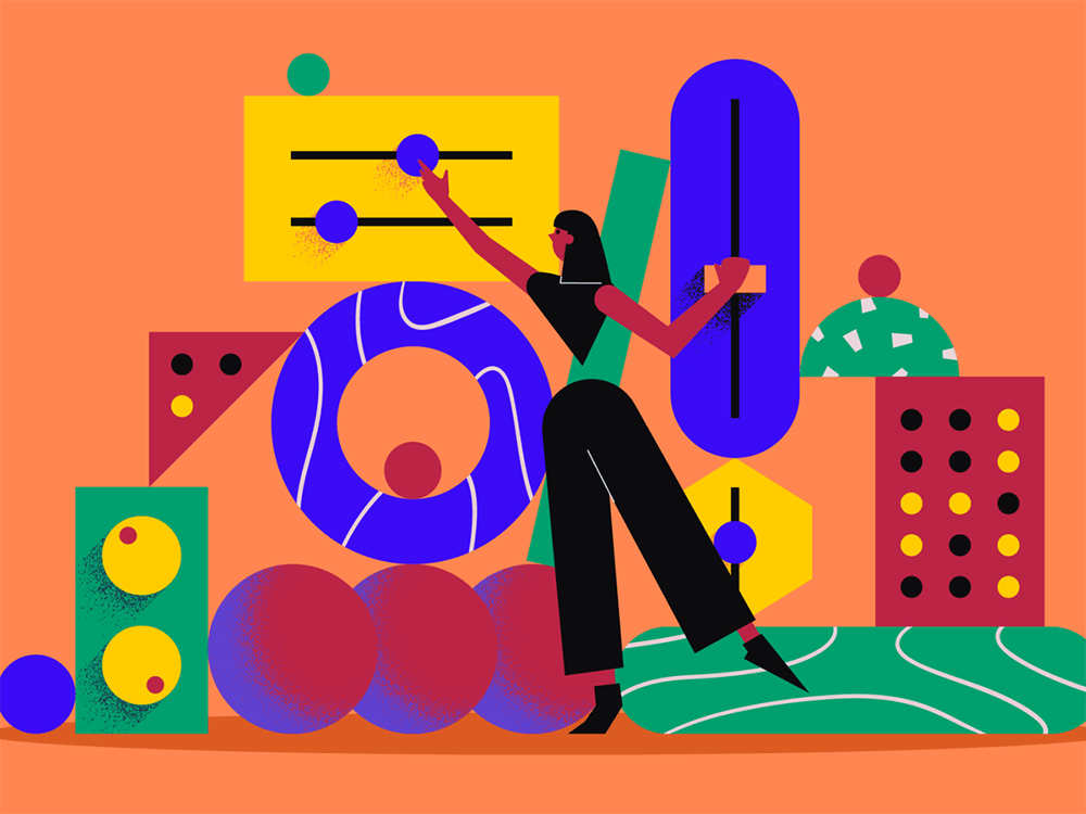 抽象故事人物场景插画素材 图片素材 sucaiwan.com