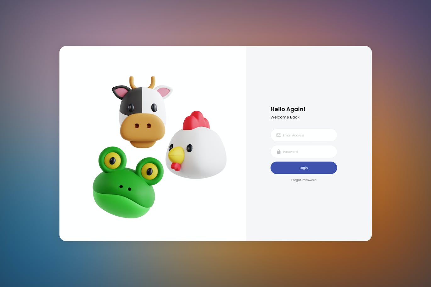 3D动物头像图标集v1 Animals V.1 3D Icon Set 图标素材 sucaiwan.com