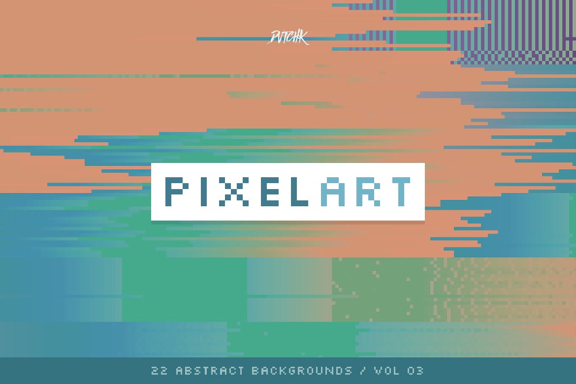 像素艺术抽象彩色背景v3 Pixel Art | Colorful Backgrounds | V. 03 图片素材 sucaiwan.com